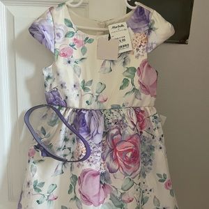Girls floral formal dress